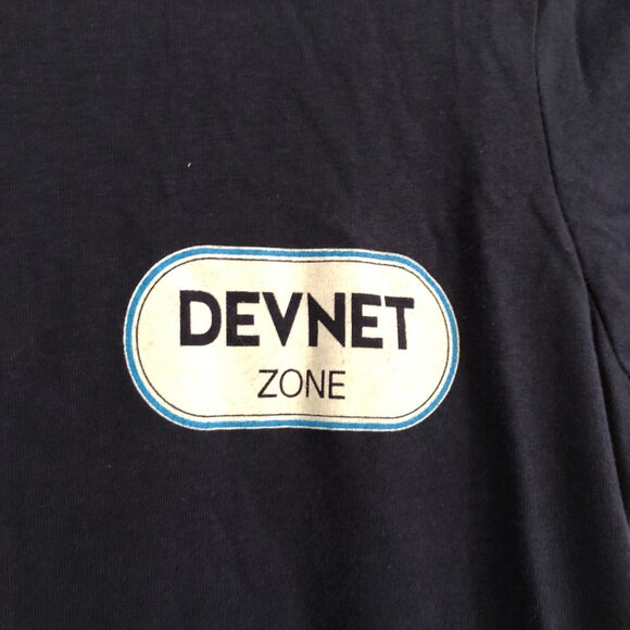 Cisco Systems “Devnet Zone” San Diego Blue Women's Short Sleeve T-Shirt Sz M - Picture 2 of 5